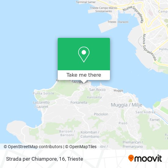 Strada per Chiampore, 16 map