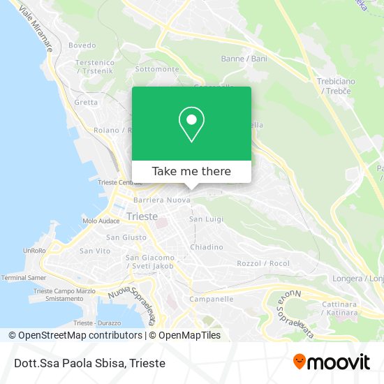 Dott.Ssa Paola Sbisa map