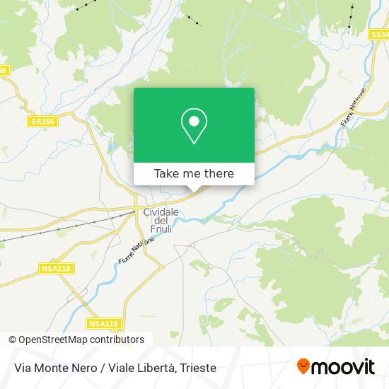 Via Monte Nero / Viale Libertà map