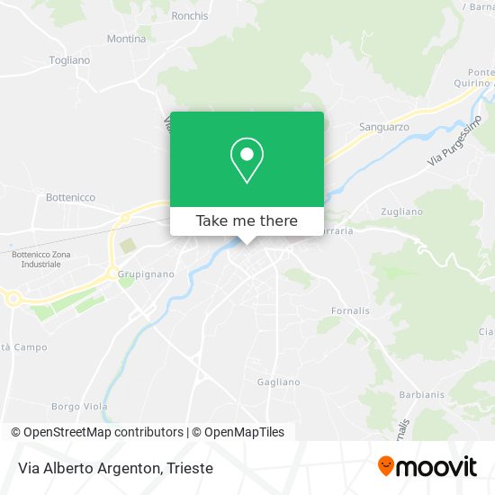 Via Alberto Argenton map