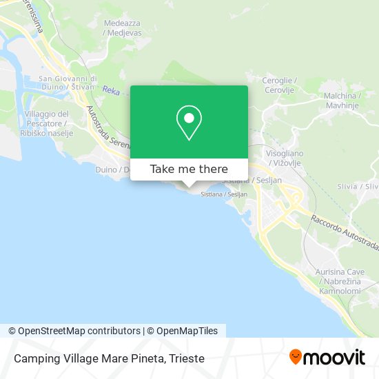 Camping Village Mare Pineta map