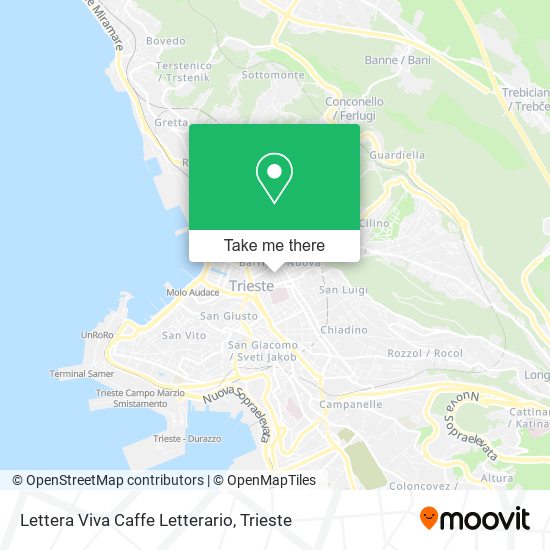 Lettera Viva Caffe Letterario map