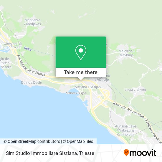 Sim Studio Immobiliare Sistiana map
