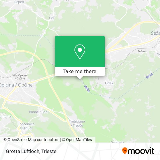 Grotta Luftloch map