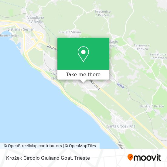 Krožek Circolo Giuliano Goat map