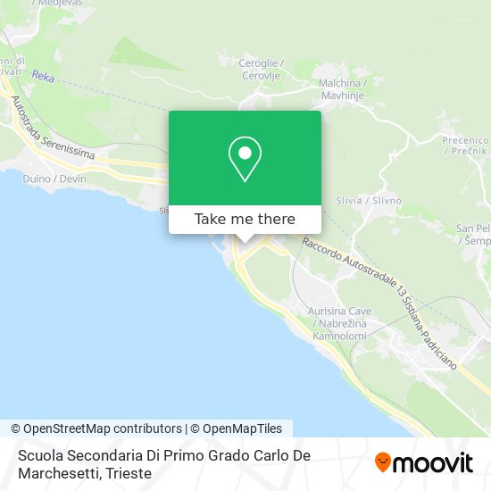 Scuola Secondaria Di Primo Grado Carlo De Marchesetti map