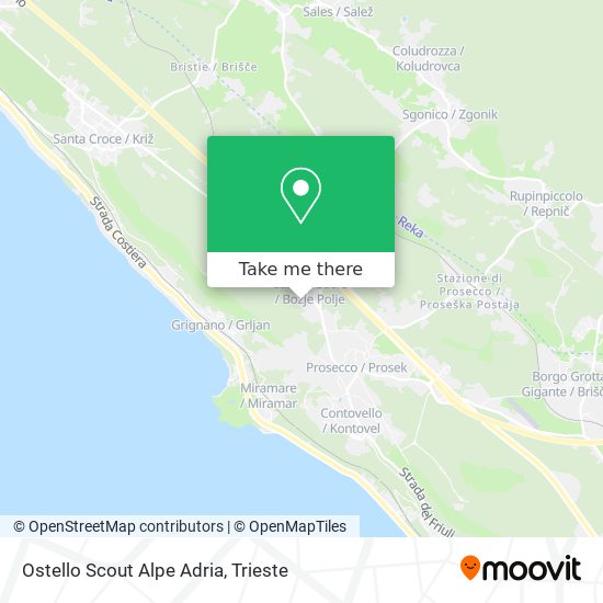Ostello Scout Alpe Adria map