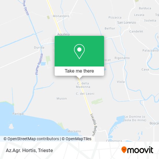 Az.Agr. Hortis map