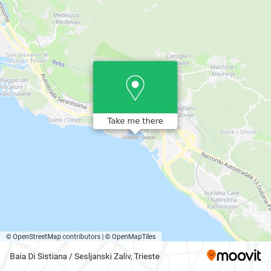 Baia Di Sistiana / Sesljanski Zaliv map
