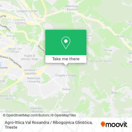 Agro-Ittica Val Rosandra / Ribogojnica Glinščica map