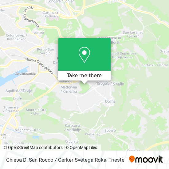 Chiesa Di San Rocco / Cerker Svetega Roka map