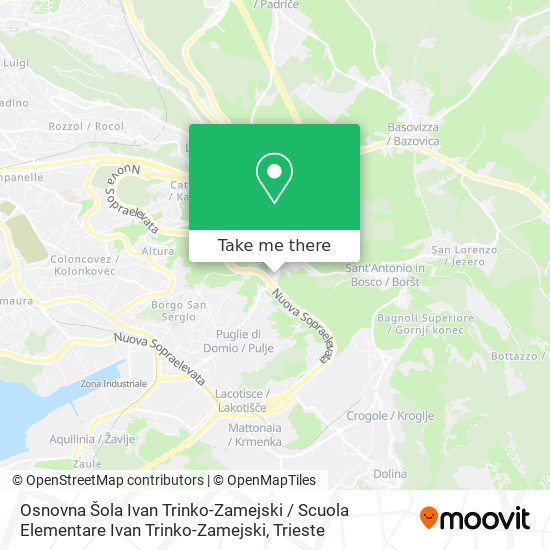 Osnovna Šola Ivan Trinko-Zamejski / Scuola Elementare Ivan Trinko-Zamejski map