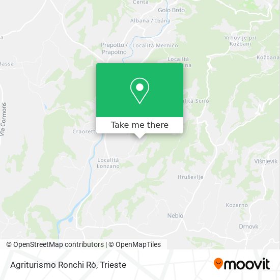 Agriturismo Ronchi Rò map