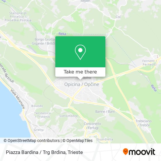 Piazza Bardina / Trg Brdina map