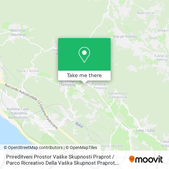 Prireditveni Prostor Vaške Skupnosti Praprot / Parco Ricreativo Della Vaška Skupnost Praprot map