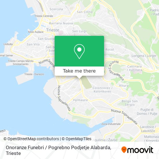 Onoranze Funebri / Pogrebno Podjetje Alabarda map