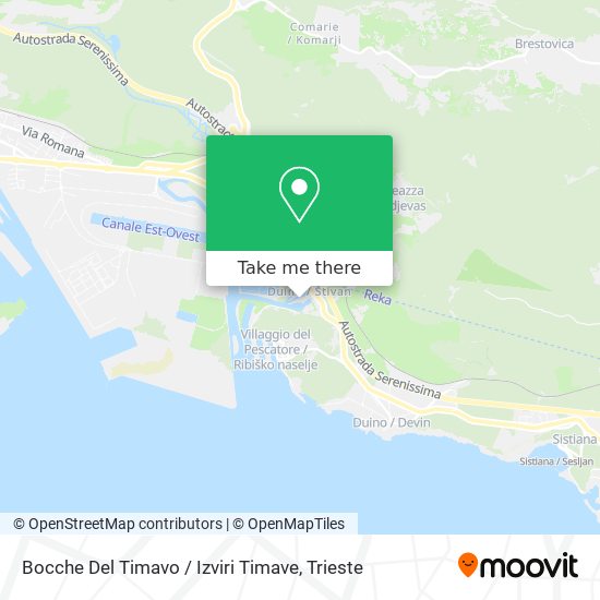 Bocche Del Timavo / Izviri Timave map