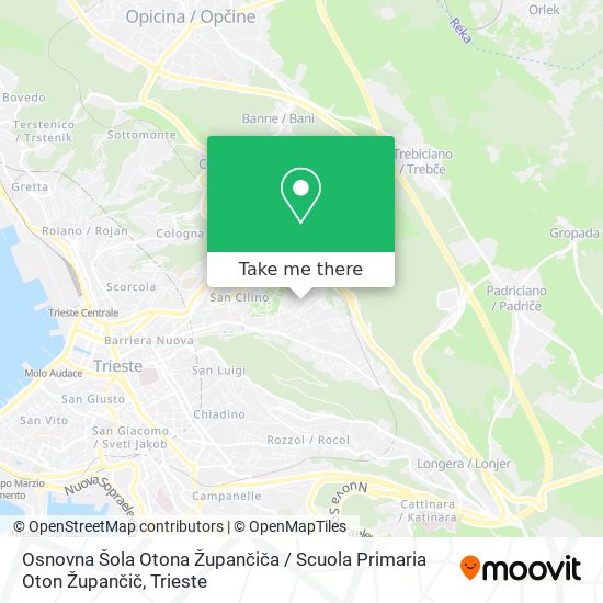 Osnovna Šola Otona Župančiča / Scuola Primaria Oton Župančič map