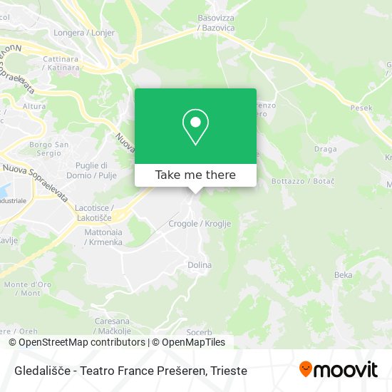 Gledališče - Teatro France Prešeren map