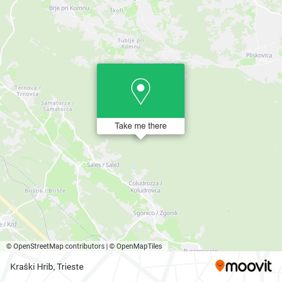 Kraški Hrib map