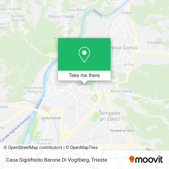 Casa Sigisfredo Barone Di Vogtberg map