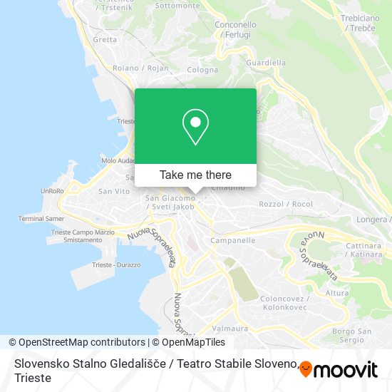 Slovensko Stalno Gledališče / Teatro Stabile Sloveno map