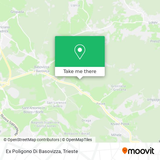 Ex Poligono Di Basovizza map