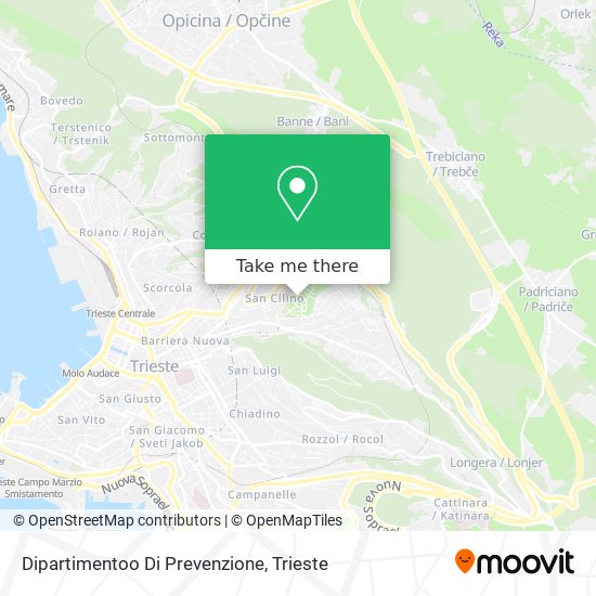 Dipartimentoo Di Prevenzione map