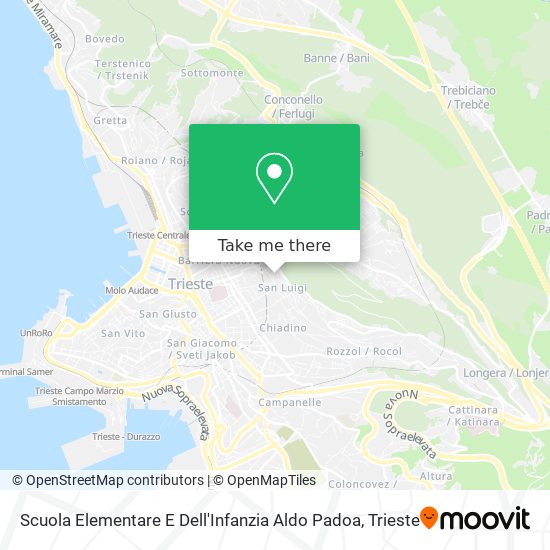 Scuola Elementare E Dell'Infanzia Aldo Padoa map