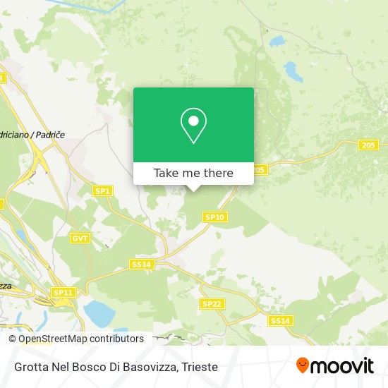 Grotta Nel Bosco Di Basovizza map