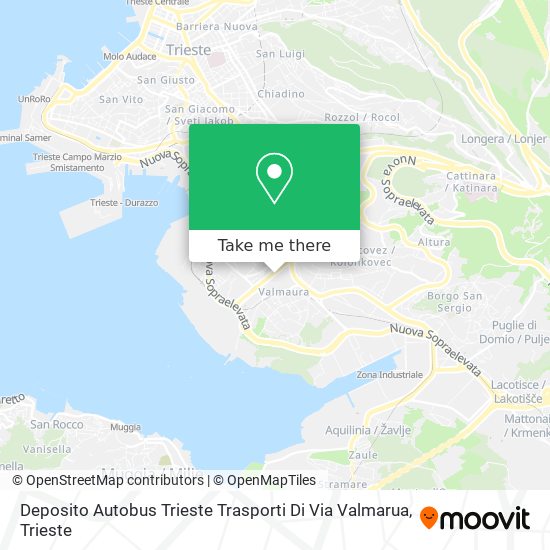 Deposito Autobus Trieste Trasporti Di Via Valmarua map