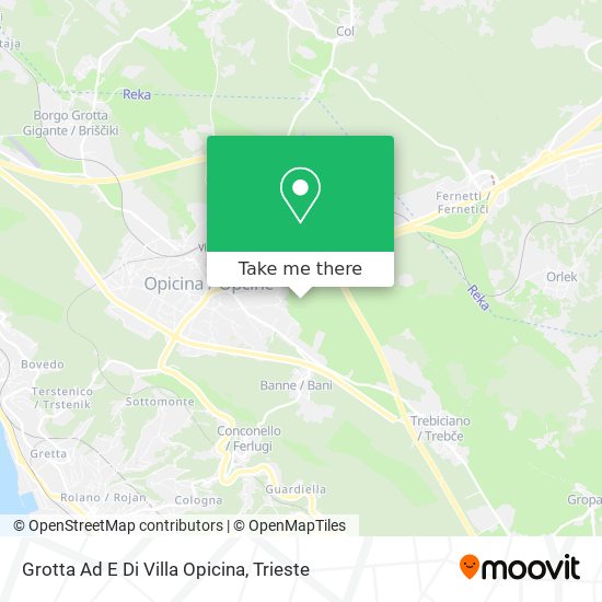 Grotta Ad E Di Villa Opicina map