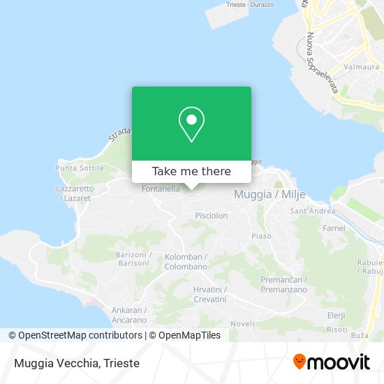 Muggia Vecchia map