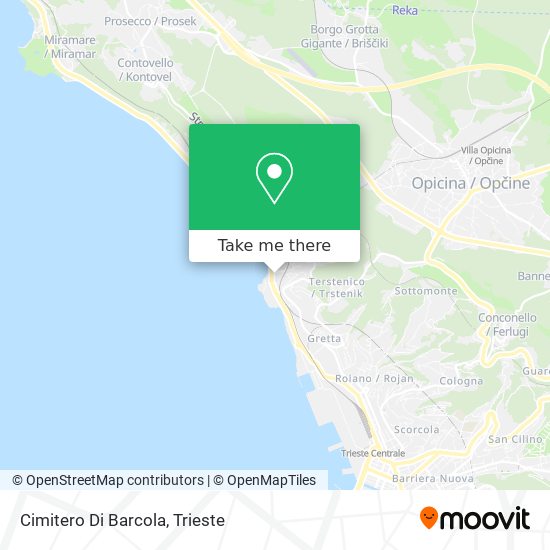 Cimitero Di Barcola map