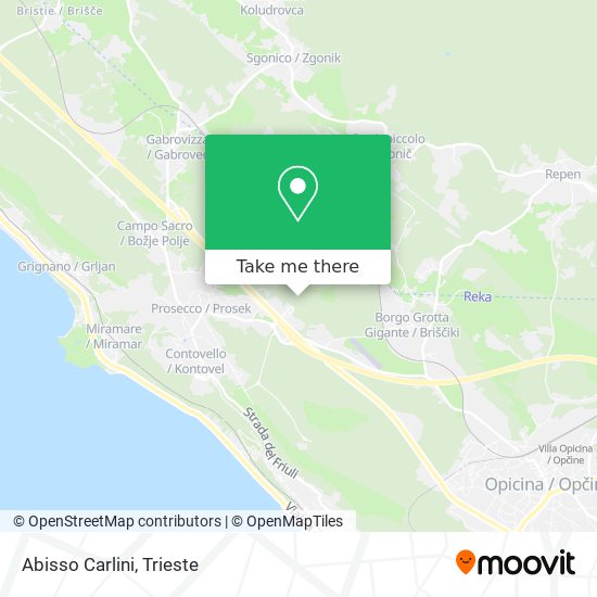 Abisso Carlini map