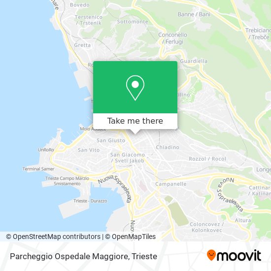 Parcheggio Ospedale Maggiore map