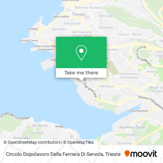 Circolo Dopolavoro Della Ferriera Di Servola map