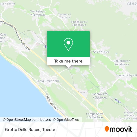 Grotta Delle Rotaie map