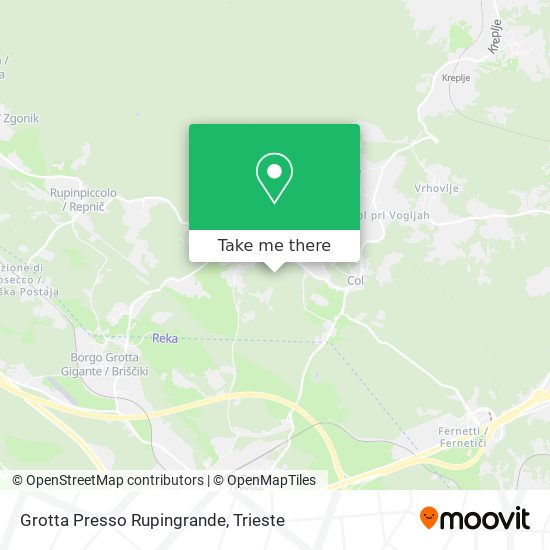 Grotta Presso Rupingrande map