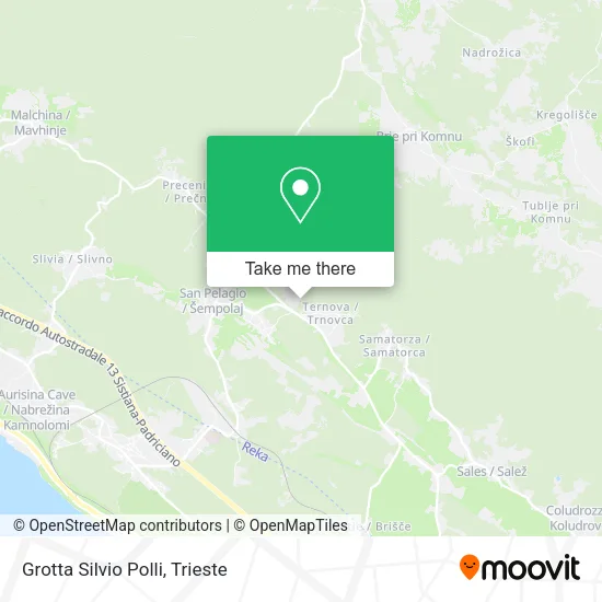 Grotta Silvio Polli map