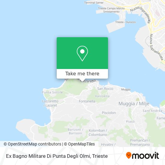 Ex Bagno Militare Di Punta Degli Olmi map