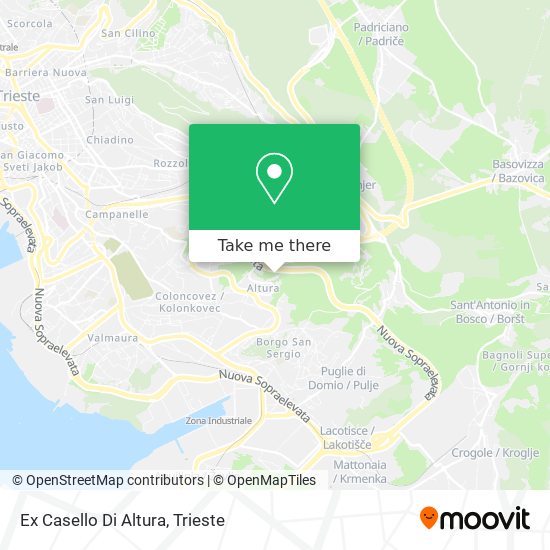 Ex Casello Di Altura map