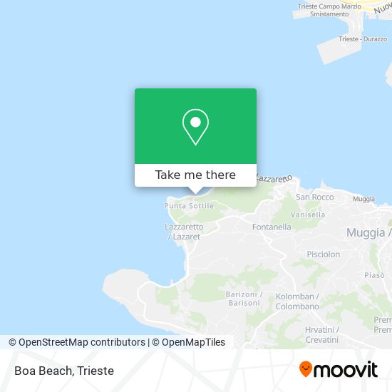 Boa Beach map