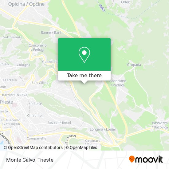Monte Calvo map