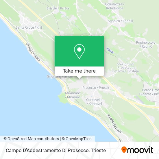 Campo D'Addestramento Di Prosecco map