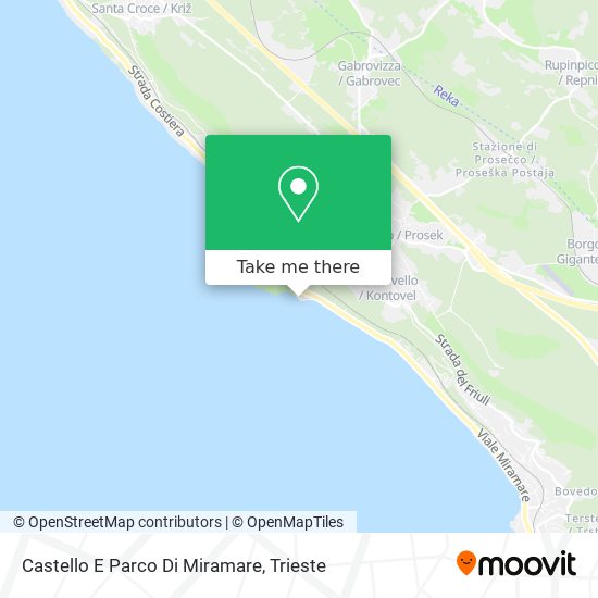 Castello E Parco Di Miramare map