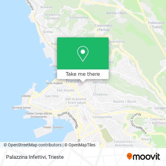 Palazzina Infettivi map