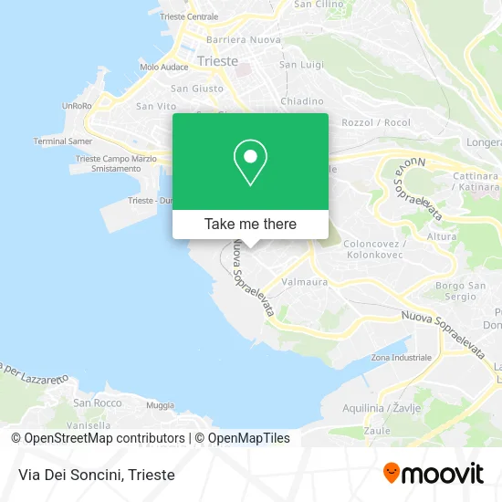 Via Dei Soncini map