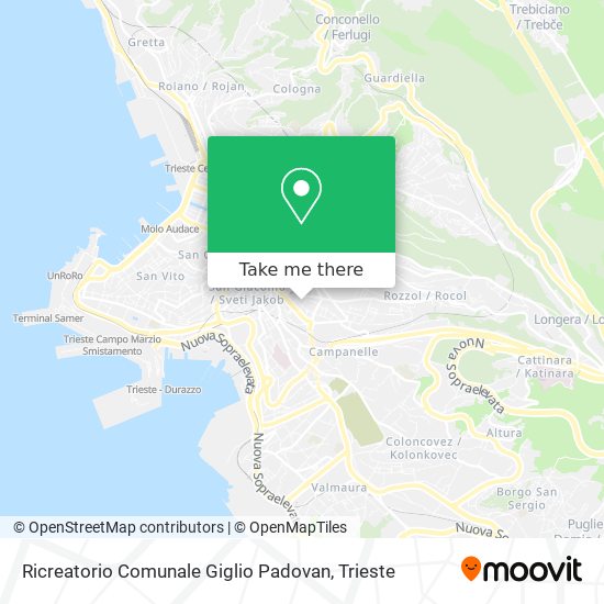 Ricreatorio Comunale Giglio Padovan map