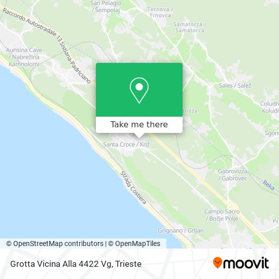 Grotta Vicina Alla 4422 Vg map